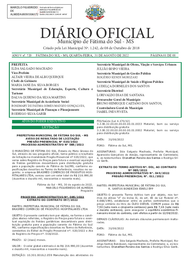 Diário Oficial - Edição nº 720