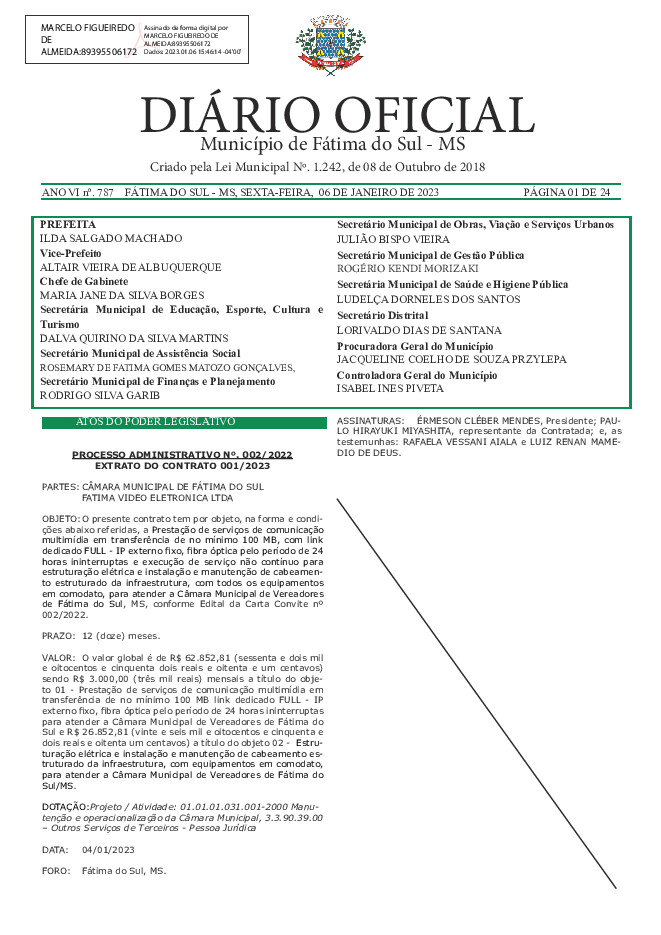 Diário Oficial - Edição nº 787