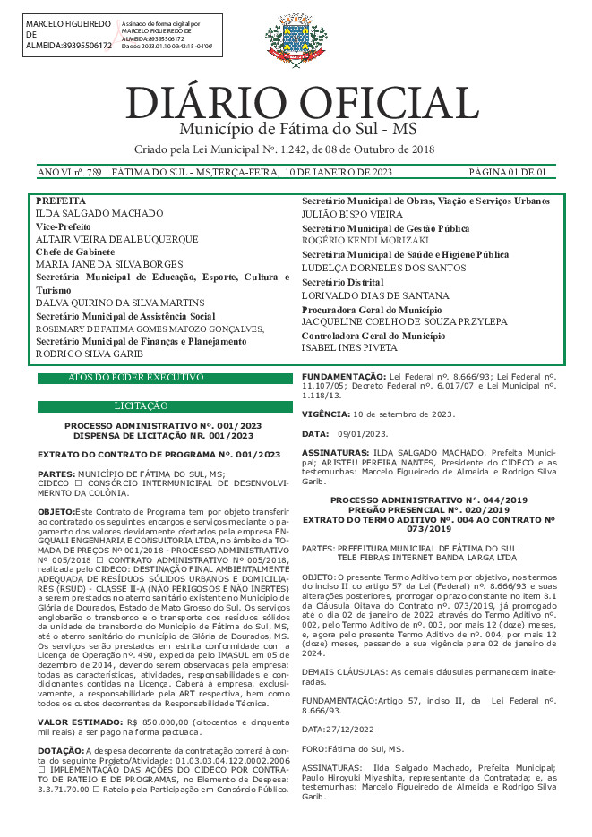 Diário Oficial - Edição nº 790