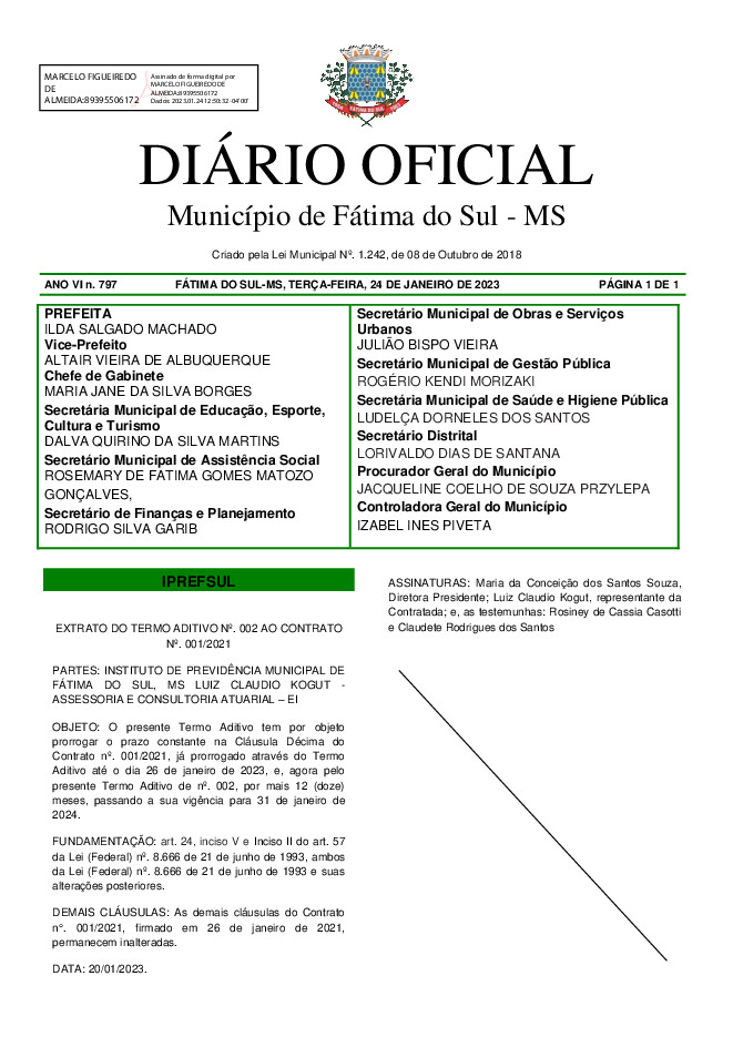 Diário Oficial - Edição nº 797