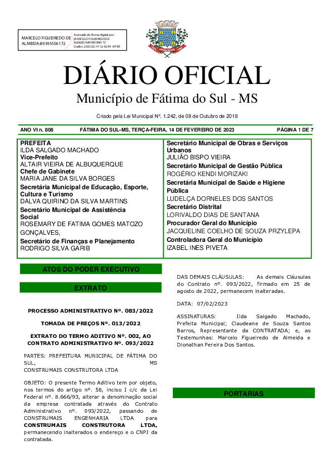 Diário Oficial - Edição nº 808