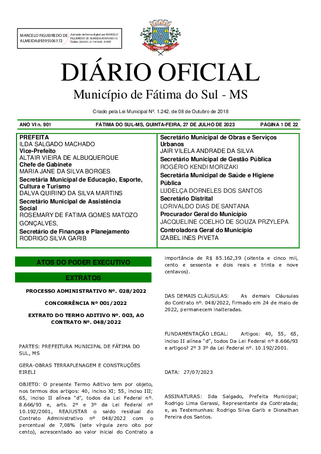 Diário Oficial - Edição nº 901