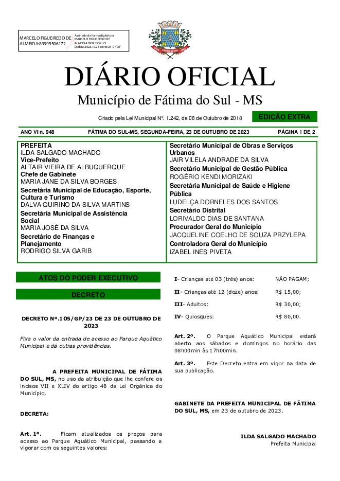 Diário Oficial - Edição nº 948