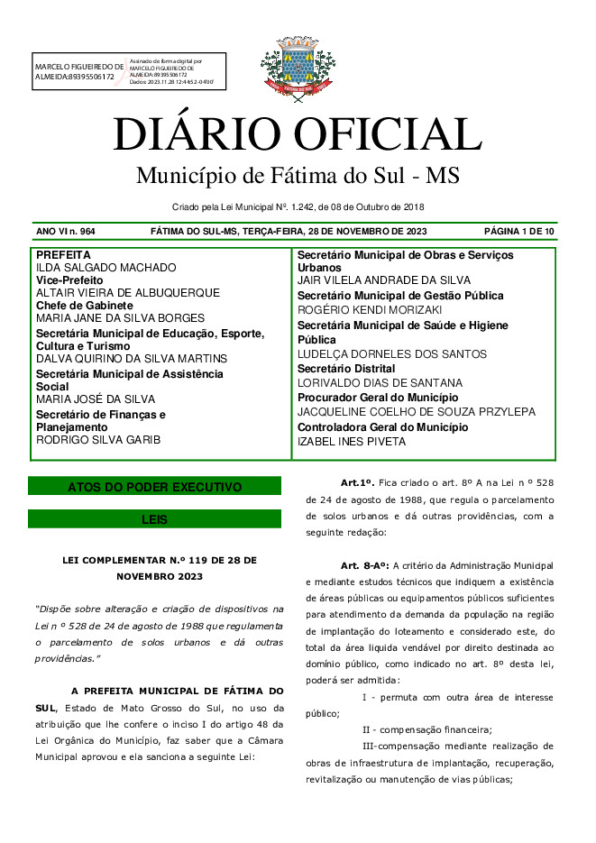 Diário Oficial - Edição nº 964