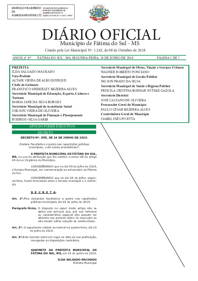 Diário Oficial - Edição nº 97