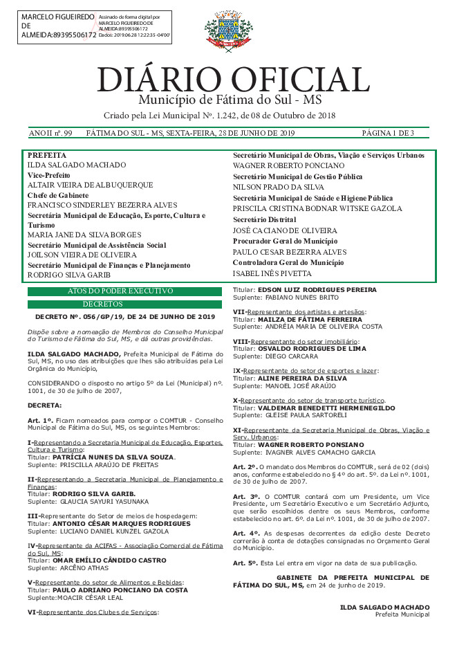 Diário Oficial - Edição nº 99