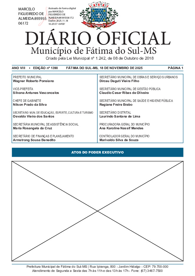 Diário Oficial - Edição nº 1390