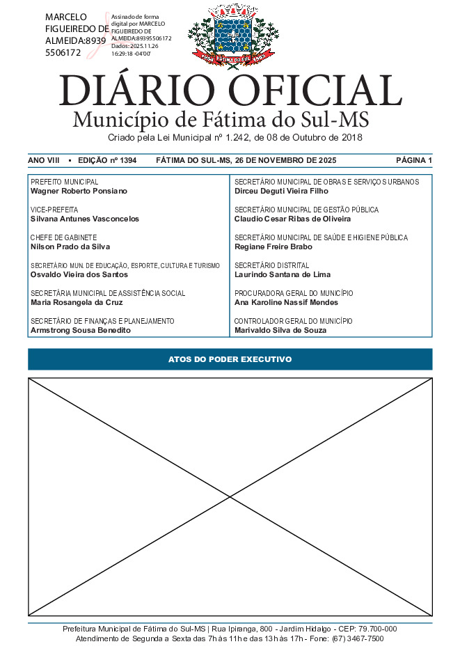 Diário Oficial - Edição nº 1394