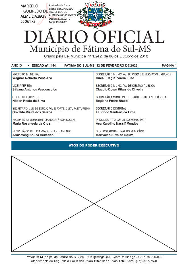 Diário Oficial - Edição nº 1444