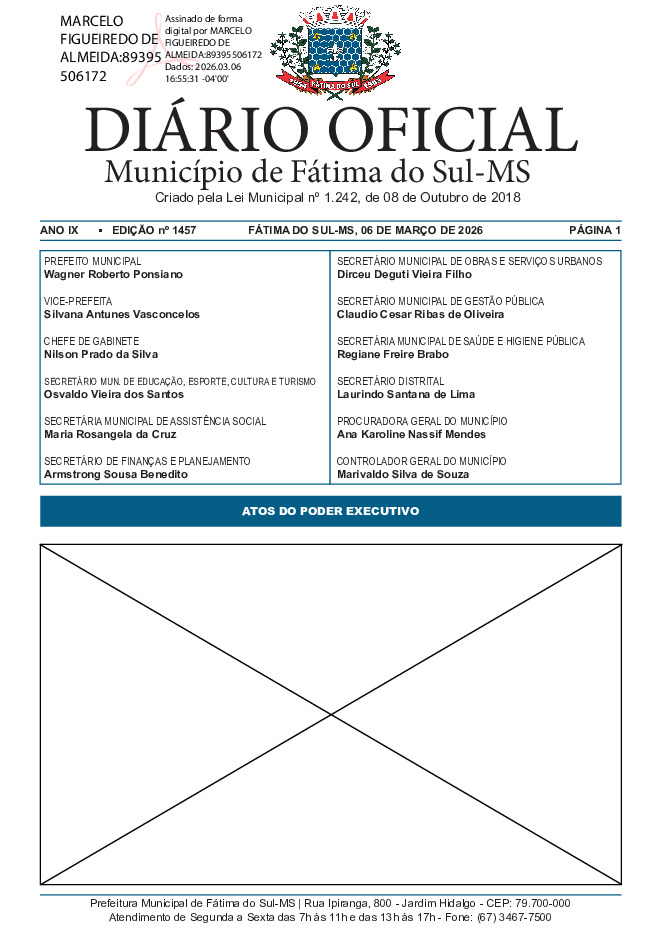 Diário Oficial - Edição nº 1457