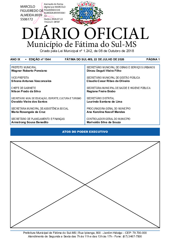 Diário Oficial - Edição nº 1544