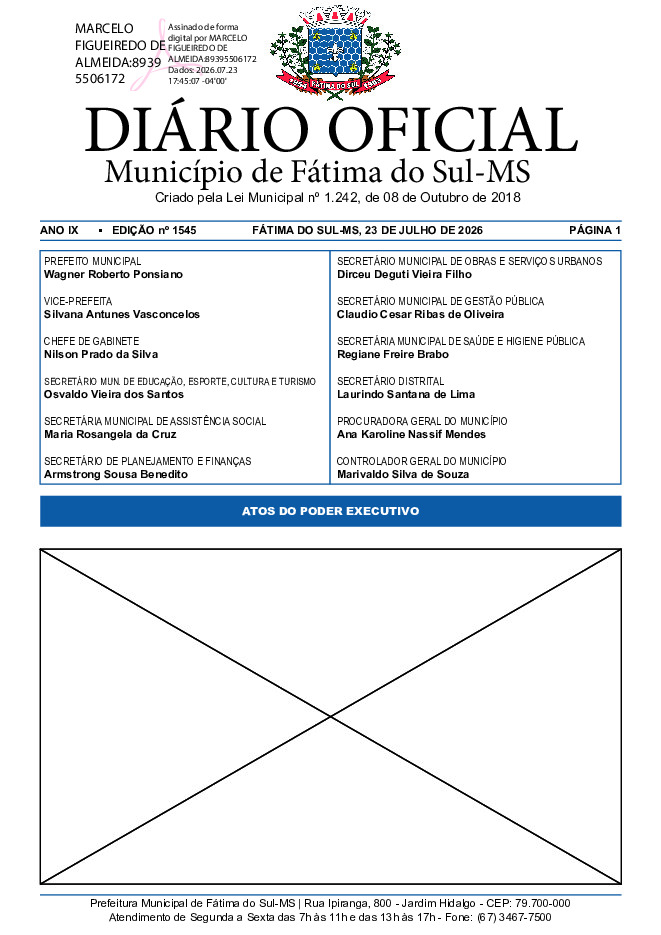 Diário Oficial - Edição nº 1545