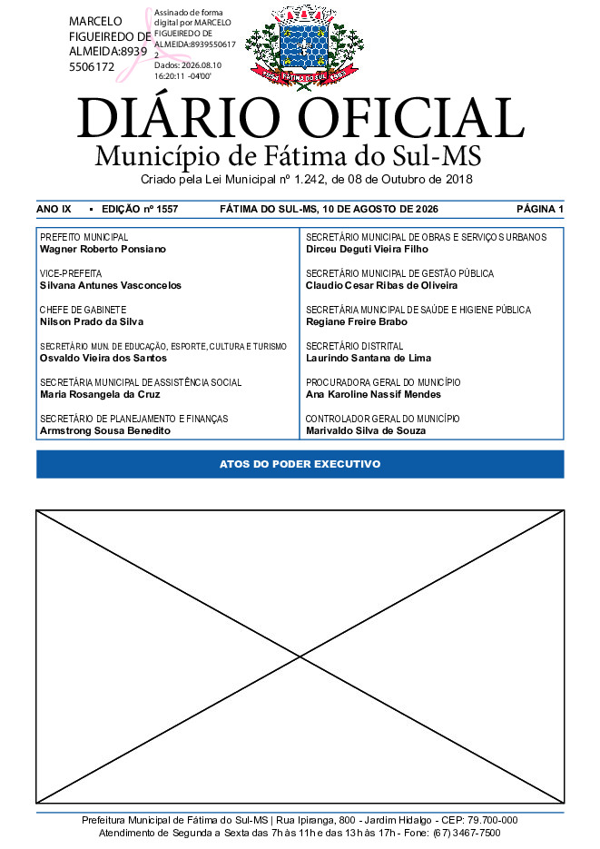 Diário Oficial - Edição nº 1557