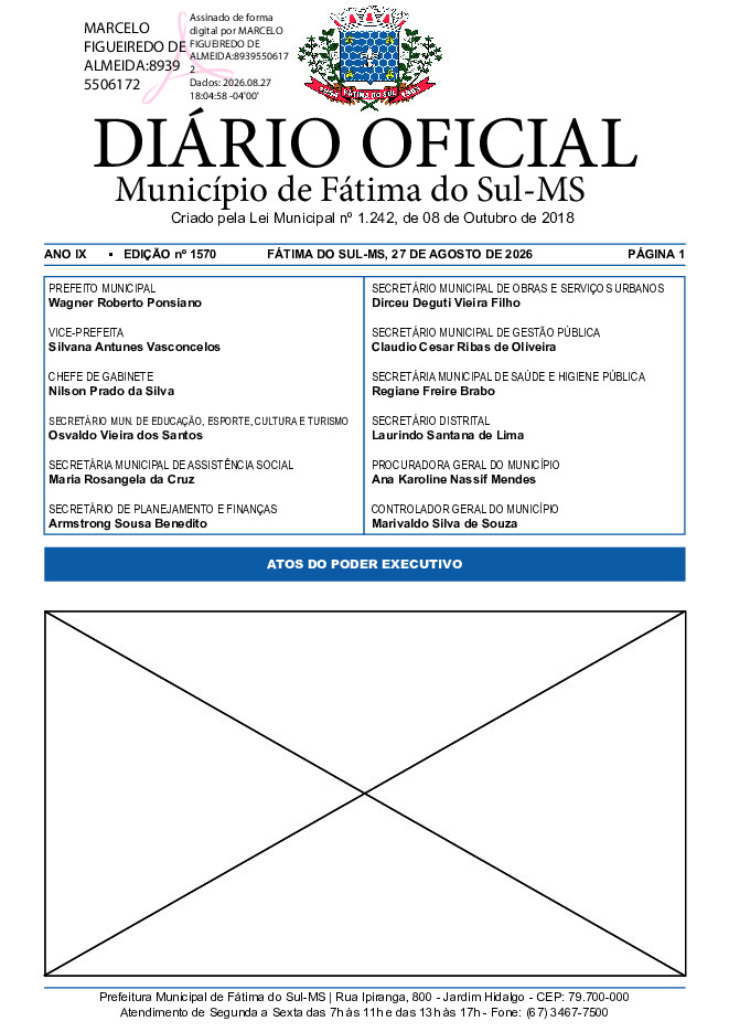 Diário Oficial - Edição nº 1570