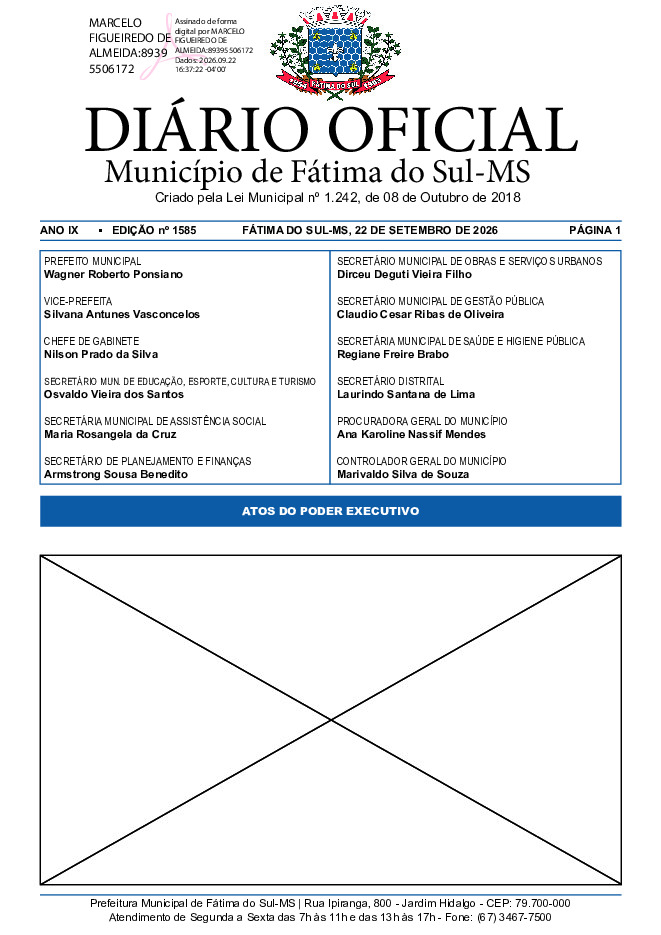 Diário Oficial - Edição nº 1585