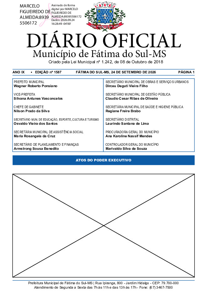 Diário Oficial - Edição nº 1587